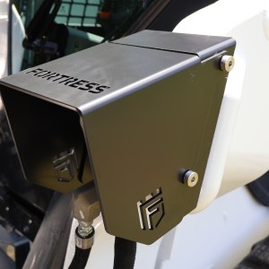 Close up of Bobcat Coupler Guard on Bobcat T66 Skid Steer